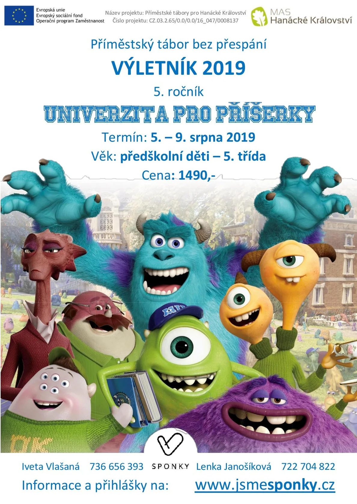 Plakát Výletník 2019 - Univerzita pro příšerky