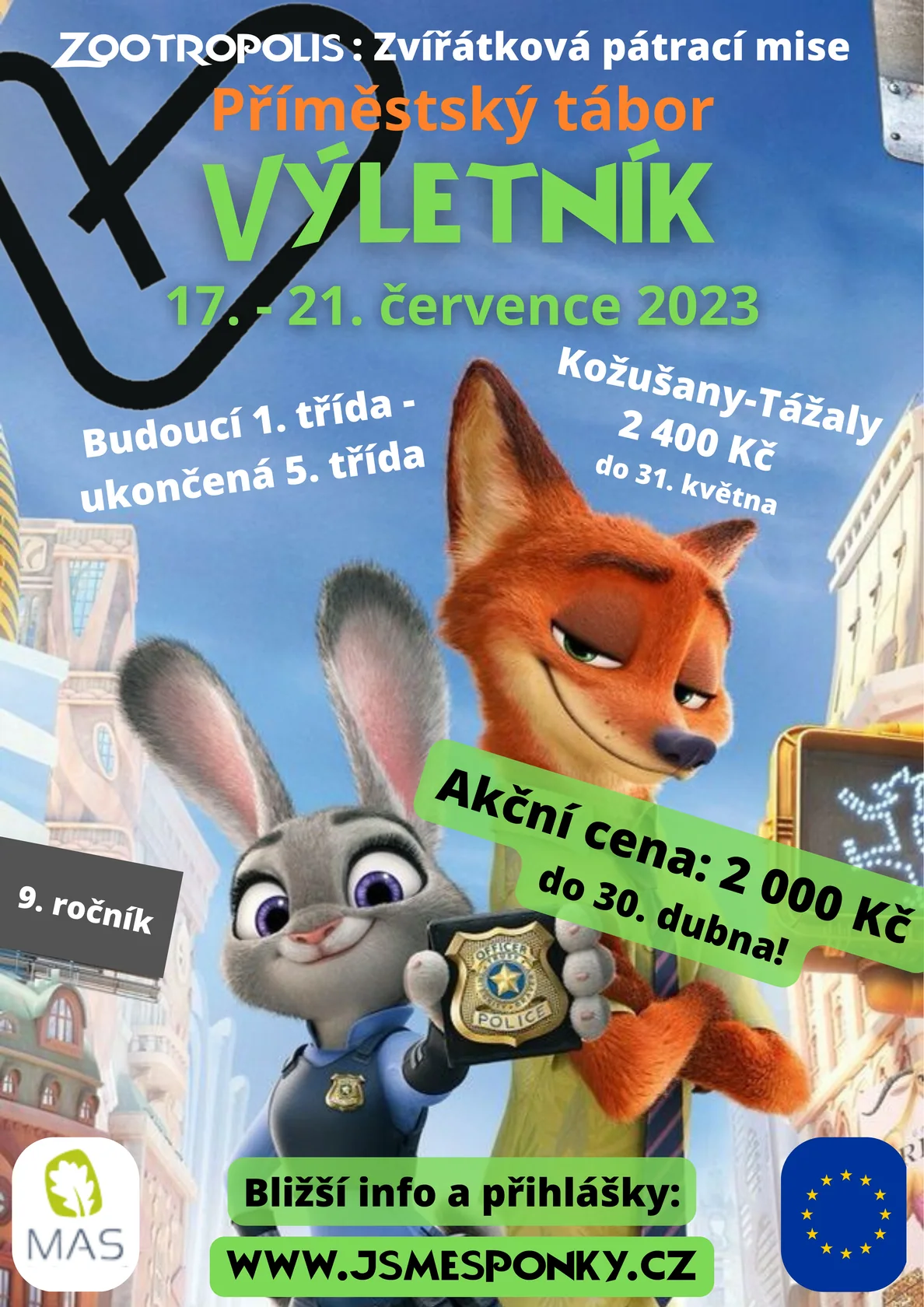 Plakát Výletník 2023 - Zootropolis